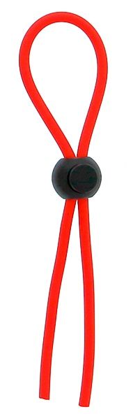 Красное эрекционное лассо с одной бусинкой-утяжкой STRETCHY THICK LASSO - Dream Toys - в Новомосковске купить с доставкой