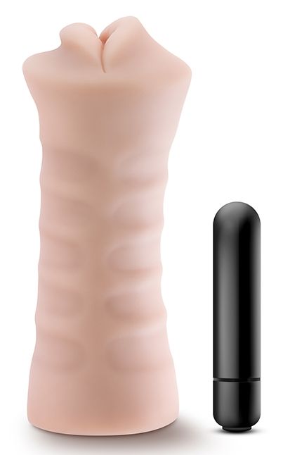 Телесный мастурбатор-ротик Angie - Blush Novelties - в Новомосковске купить с доставкой
