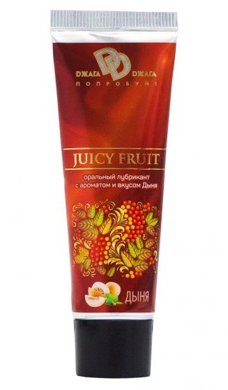 Интимный съедобный лубрикант JUICY FRUIT с ароматом дыни - 30 мл. - БиоМед - купить с доставкой в Новомосковске