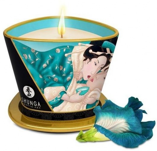 Массажная свеча Island Blossoms - 170 мл. - Shunga - купить с доставкой в Новомосковске