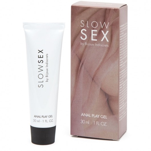 Лубрикант на водной основе Slow Sex Anal Play Gel - 30 мл. - Bijoux Indiscrets - купить с доставкой в Новомосковске