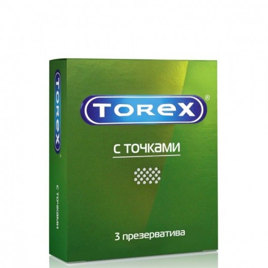 Текстурированные презервативы Torex  С точками  - 3 шт. - Torex - купить с доставкой в Новомосковске