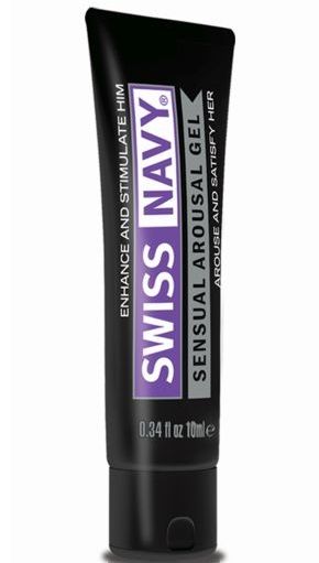Возбуждающий гель-лубрикант на водной основе Sensual Arousal Lubricant - 10 мл. - Swiss navy - купить с доставкой в Новомосковске