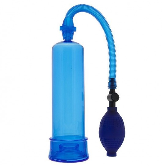 Синяя вакуумная помпа MENZSTUFF PENIS ENLARGER - Dream Toys - в Новомосковске купить с доставкой
