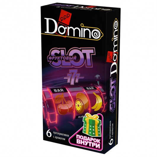 Ароматизированные презервативы DOMINO  Фруктовый слот  - 6 шт. - Domino - купить с доставкой в Новомосковске