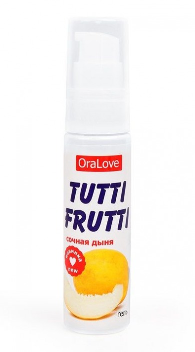 Гель-смазка Tutti-frutti со вкусом сочной дыни - 30 гр. - Биоритм - купить с доставкой в Новомосковске