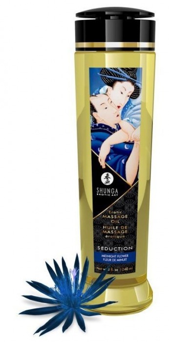 Массажное масло с ароматом ночных цветов Seduction - 240 мл. - Shunga - купить с доставкой в Новомосковске