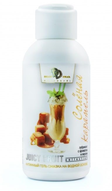 Интимный гель-смазка JUICY FRUIT с ароматом солёной карамели - 100 мл. - БиоМед - купить с доставкой в Новомосковске