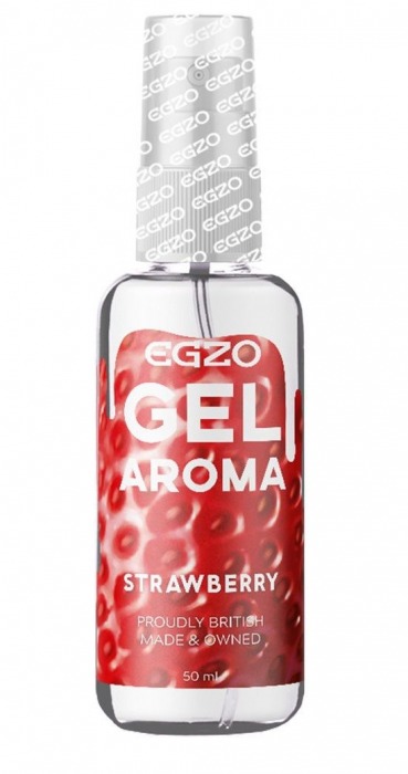Интимный лубрикант EGZO AROMA с ароматом клубники - 50 мл. - EGZO - купить с доставкой в Новомосковске