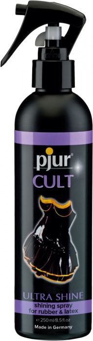 Спрей для ухода за одеждой из латекса pjur CULT Ultra Shine - 250 мл. - Pjur - купить с доставкой в Новомосковске
