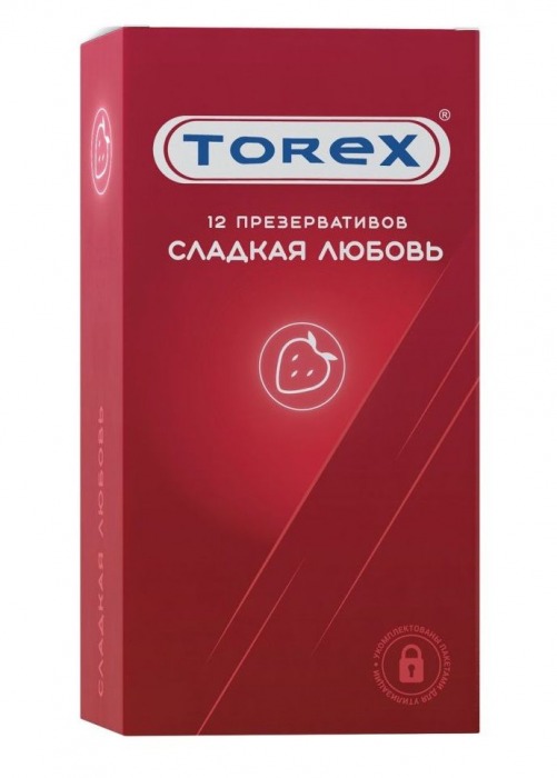 Презервативы Torex  Сладкая любовь  с ароматом клубники - 12 шт. - Torex - купить с доставкой в Новомосковске
