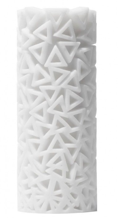 Белый 3D мастурбатор PILE - Tenga - в Новомосковске купить с доставкой