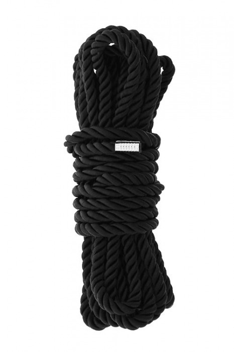 Черная веревка для шибари DELUXE BONDAGE ROPE - 5 м. - Dream Toys - купить с доставкой в Новомосковске
