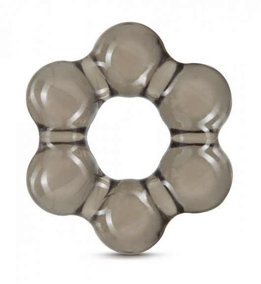 Дымчатое эрекционное кольцо Stay Hard Thick Bead Cock Ring - Blush Novelties - в Новомосковске купить с доставкой