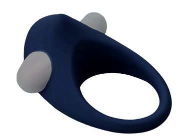 Гладкое синее эрекционное виброкольцо STIMU RING - Dream Toys - в Новомосковске купить с доставкой