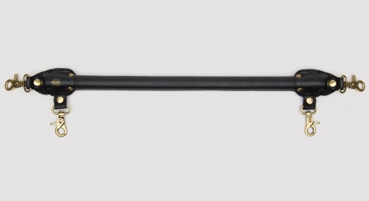Черная распорка для ног Bound to You Faux Leather Spreader Bar - 50,8 см. - Fifty Shades of Grey - купить с доставкой в Новомосковске