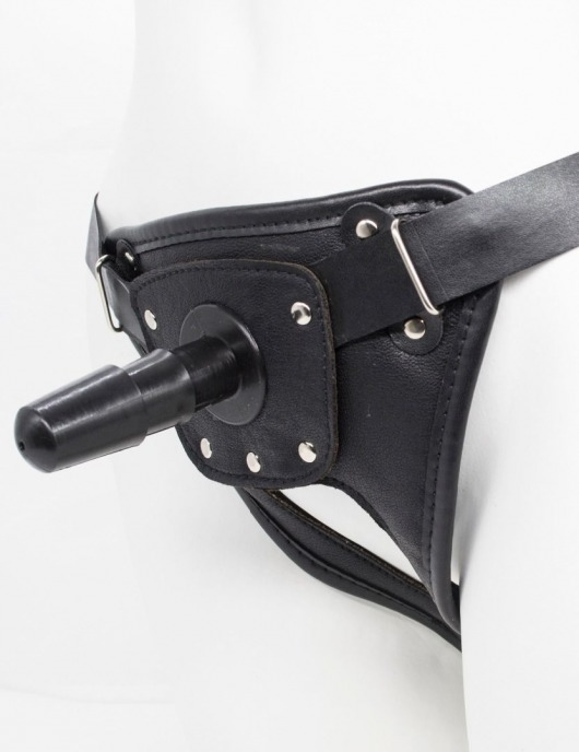 Черный пояс для насадок CLASS STRAP Restyling - LOVETOY (А-Полимер) - купить с доставкой в Новомосковске