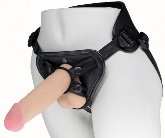 Пояс харнесс BEST UNI strap с 2 насадками - 18 и 22 см. - LOVETOY (А-Полимер) - купить с доставкой в Новомосковске