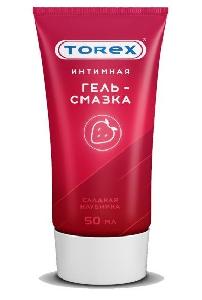 Смазка на водной основе TOREX  Сладкая клубника  - 50 мл. - Torex - купить с доставкой в Новомосковске