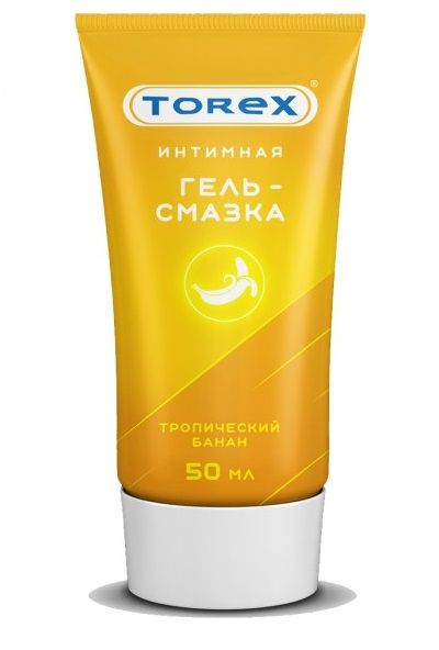 Смазка на водной основе TOREX  Тропический банан  - 50 мл. - Torex - купить с доставкой в Новомосковске