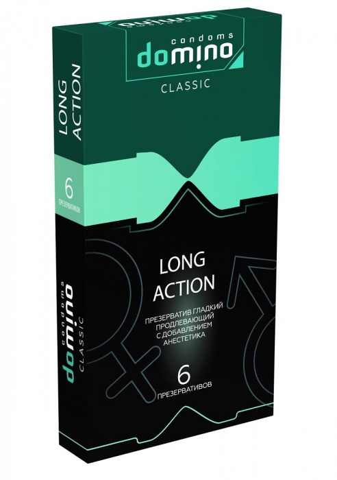 Презервативы с пролонгирующим эффектом DOMINO Classic Long action - 6 шт. - Domino - купить с доставкой в Новомосковске