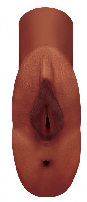 Коричневый мастурбатор Perfect Pussy Double Stroker - Pipedream - в Новомосковске купить с доставкой