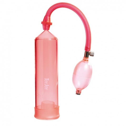Красная вакуумная помпа Power Pump Red - Toy Joy - в Новомосковске купить с доставкой