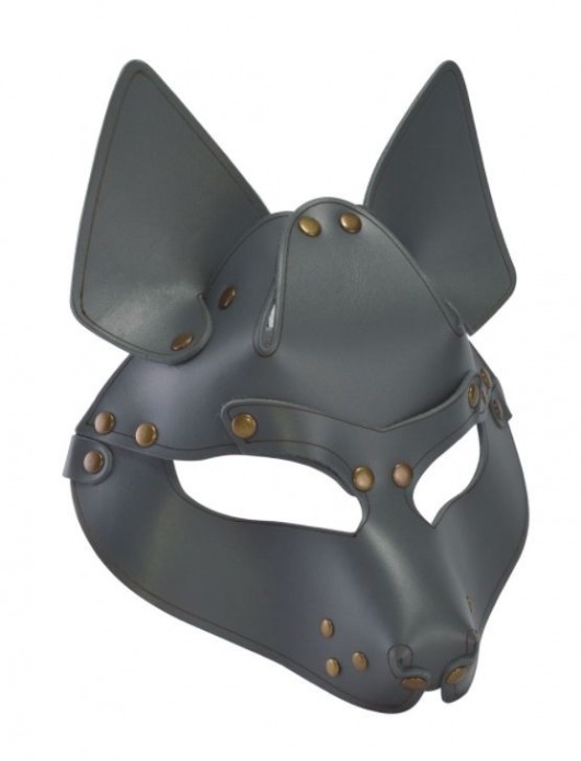 Серая маска Wolf с клепками - Sitabella - купить с доставкой в Новомосковске