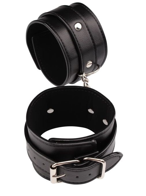 Черные оковы Classic Ankle Cuffs - Chisa - купить с доставкой в Новомосковске