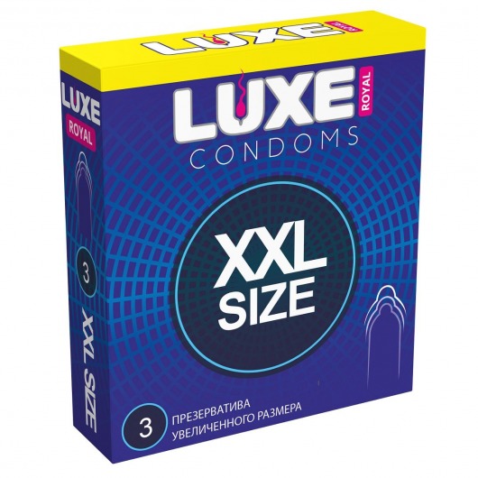Презервативы увеличенного размера LUXE Royal XXL Size - 3 шт. - Luxe - купить с доставкой в Новомосковске