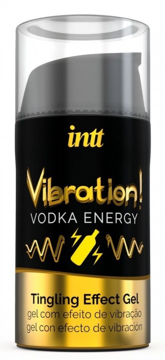 Жидкий интимный гель с эффектом вибрации Vibration! Vodka Energy - 15 мл. - INTT - купить с доставкой в Новомосковске