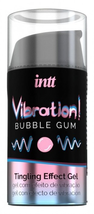 Жидкий интимный гель с эффектом вибрации Vibration! Bubble Gum - 15 мл. - INTT - купить с доставкой в Новомосковске