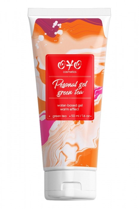 Интимная смазка на водной основе с согревающим эффектом OYO Personal Gel Green Tea - 50 мл. - OYO - купить с доставкой в Новомосковске