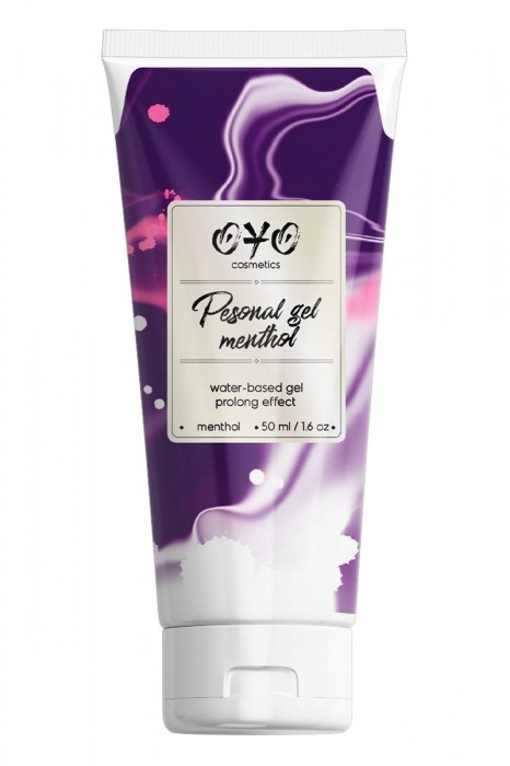Интимная смазка на водной основе с пролонгирующим эффектом OYO Personal Gel Menthol - 50 мл. - OYO - купить с доставкой в Новомосковске