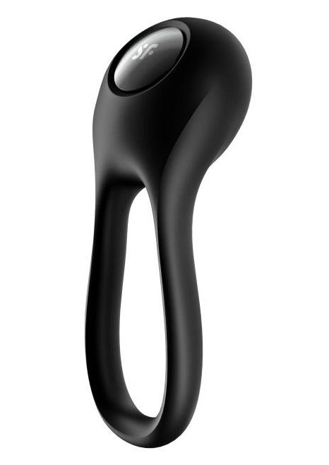 Черное эрекционное виброкольцо Majestic Duo - Satisfyer - в Новомосковске купить с доставкой