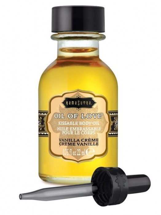 Масло для ласк с ароматом ванили Oil of Love Vanilla Creme - 22 мл. - Kama Sutra - купить с доставкой в Новомосковске