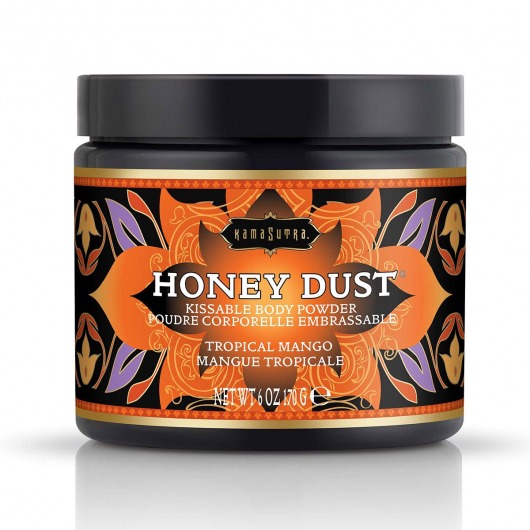 Пудра для тела Honey Dust Body Powder с ароматом манго - 170 гр. - Kama Sutra - купить с доставкой в Новомосковске