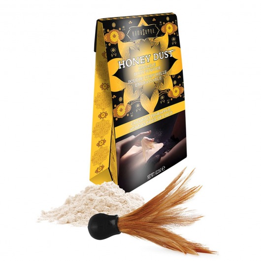 Пудра для тела Honey Dust Body Powder с ароматом кокоса и ананаса - 28 гр. - Kama Sutra - купить с доставкой в Новомосковске