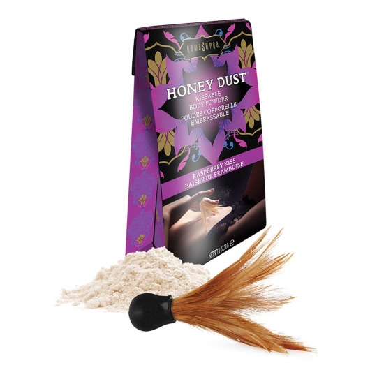Пудра для тела Honey Dust Body Powder с ароматом малины - 28 гр. - Kama Sutra - купить с доставкой в Новомосковске