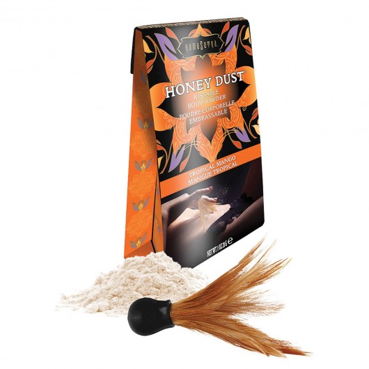 Пудра для тела Honey Dust Body Powder с ароматом манго - 28 гр. - Kama Sutra - купить с доставкой в Новомосковске