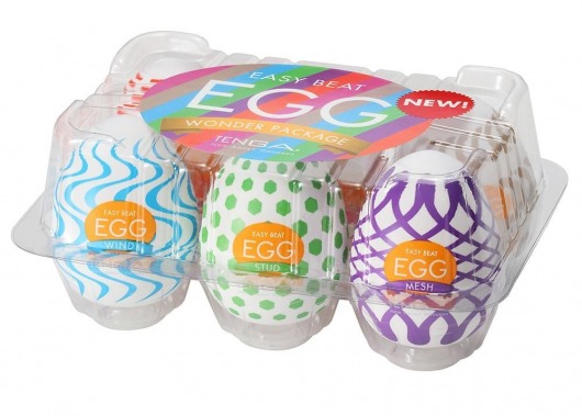 Набор из 6 мастурбаторов Tenga EGG IV с различным рельефом - Tenga - в Новомосковске купить с доставкой