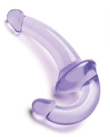 Фиолетовый безремневой страпон Strapless Strap-On - Lux Fetish - купить с доставкой в Новомосковске