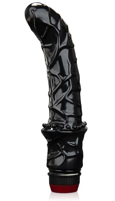 Черный вибромассажер простаты 6  Premium Prostate Massager - BlueLine - в Новомосковске купить с доставкой