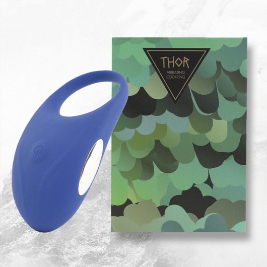Синее кольцо с вибрацией Thor Cockring - FeelzToys - в Новомосковске купить с доставкой