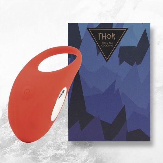 Красное кольцо с вибрацией Thor Cockring - FeelzToys - в Новомосковске купить с доставкой