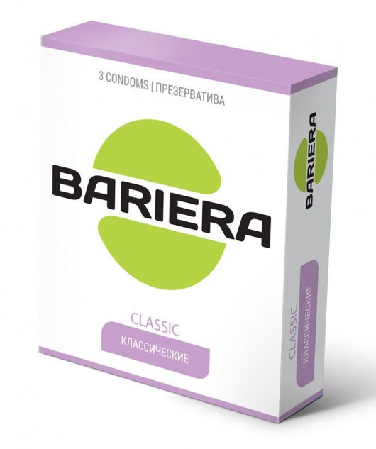Классические презервативы Bariera Classic - 3 шт. - Bariera - купить с доставкой в Новомосковске