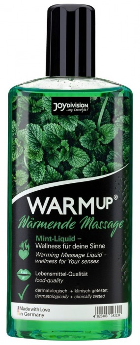 Массажное масло WARMup Mint с ароматом мяты - 150 мл. - Joy Division - купить с доставкой в Новомосковске