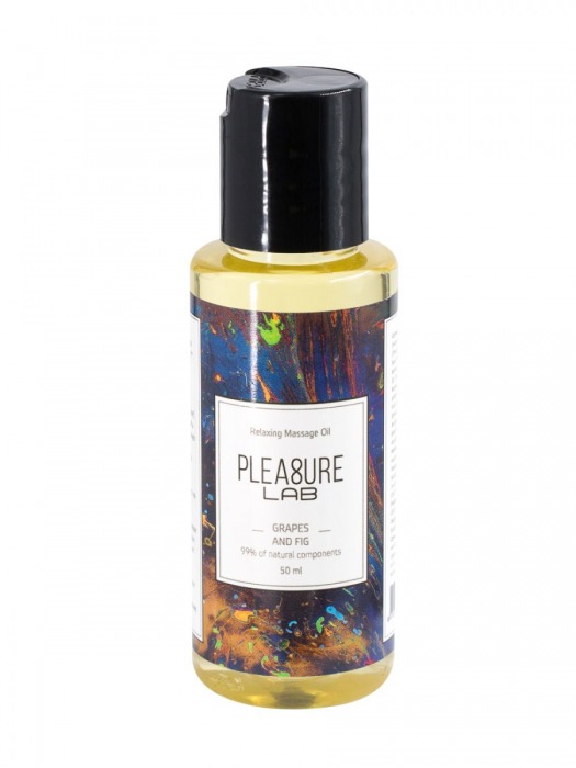 Массажное масло Pleasure Lab Relaxing с ароматом винограда и инжира - 50 мл. - Pleasure Lab - купить с доставкой в Новомосковске