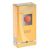 Презервативы Masculan Ultra Gold с золотым напылением и ароматом ванили - 10 шт. - Masculan - купить с доставкой в Новомосковске