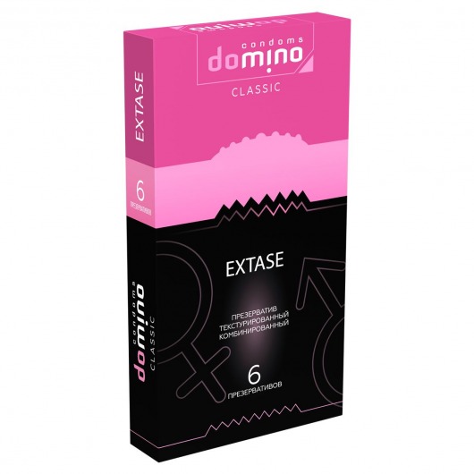 Презервативы с точками и рёбрышками DOMINO Classic Extase - 6 шт. - Domino - купить с доставкой в Новомосковске